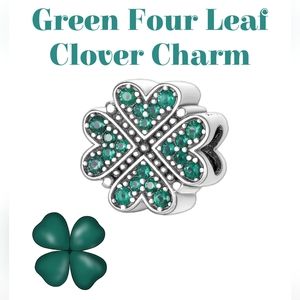 BOGO! Bundle to get the discount!! 925 Silver Green 4 Leaf Clover Charm